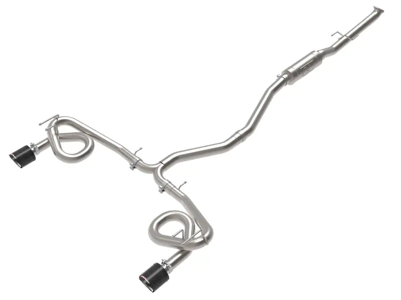 aFe 22-23 Honda Civic Si L4 1.5L (t) Takeda 2.5in to 3in 304 SS Cat-Back Exhaust w/Carbon Fiber Tips (AFE49-36630-C)