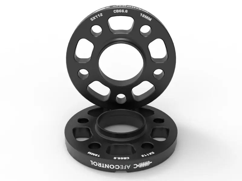 aFe CONTROL Billet Aluminum Wheel Spacers 5x112 CB66.6 18mm - Toyota GR Supra/BMW G-Series (AFE610-721003-B)