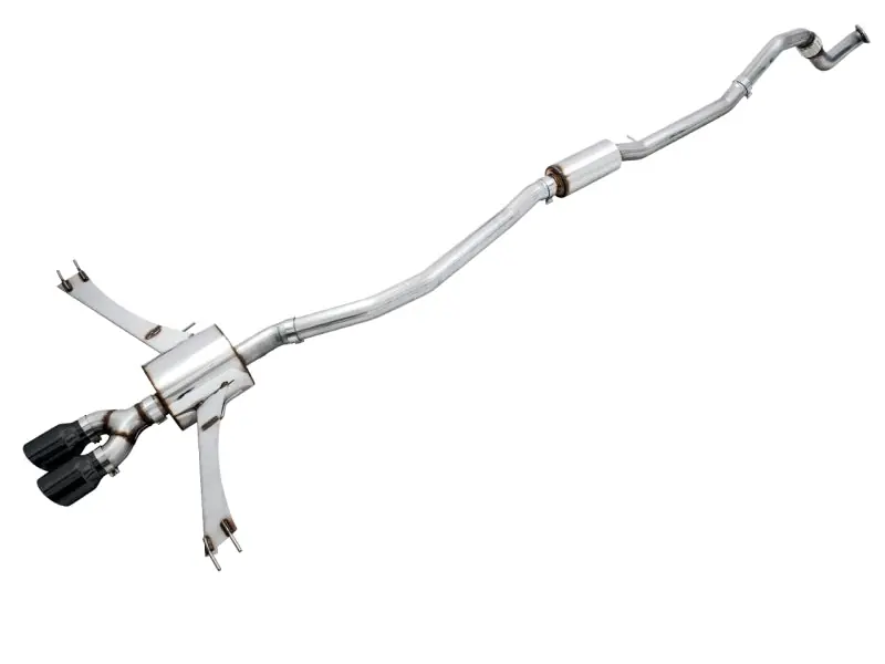 AWE Tuning 2016+ Honda Civic Si Touring Edition Exhaust w/Front Pipe & Dual Diamond Black Tips (AWE3015-33122)