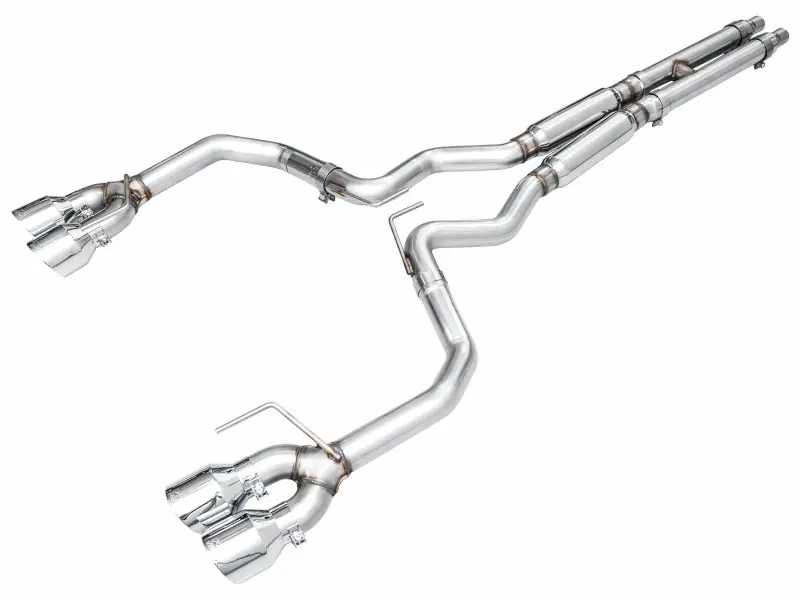 AWE 2024 Ford Mustang Dark Horse S650 RWD Track Edition Catback Exhaust w/ Quad Chrome Silver Tips (AWE3020-42375)