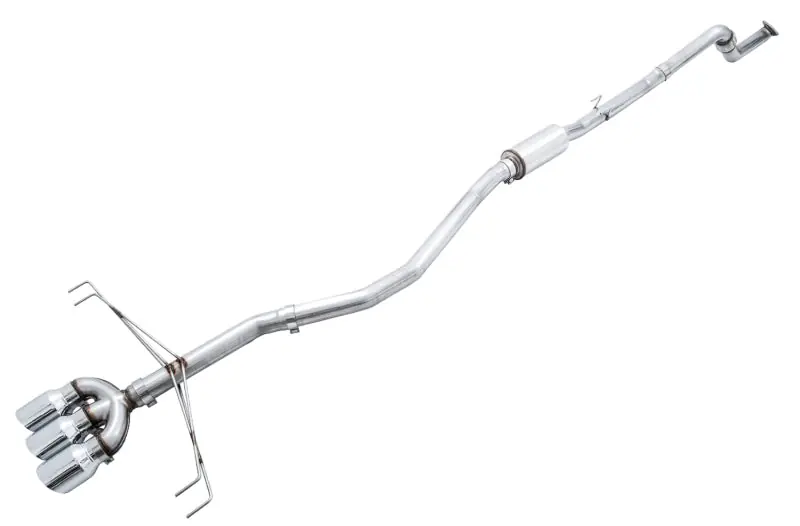 AWE Tuning 2017+ Honda Civic Type R Track Edition Exhaust w/Front Pipe & Triple Chrome Silver Tips (AWE3020-52000)