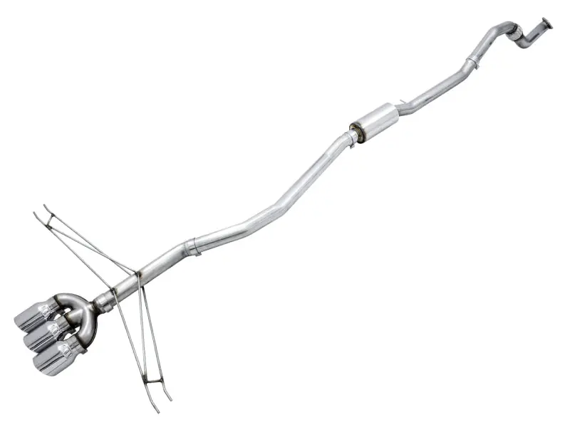 AWE Tuning 2016+ Honda Civic Si Track Edition Exhaust w/Front Pipe & Triple Chrome Silver Tips (AWE3020-52008)