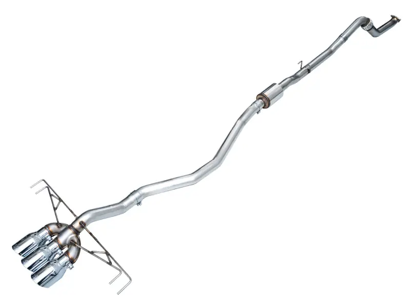 AWE Tuning 2023 Honda Civic Type R FL5 Track Edition Exhaust w/ Triple Chrome Silver Tips (AWE3020-52287)