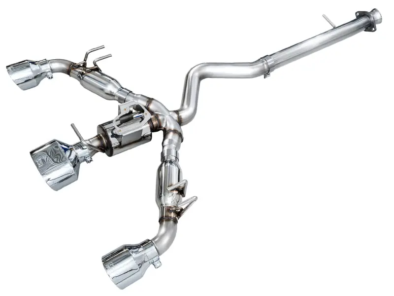 AWE 23-24 Toyota GR Corolla Track Edition Catback Exhaust - Chrome Silver Tips (AWE3020-52472)