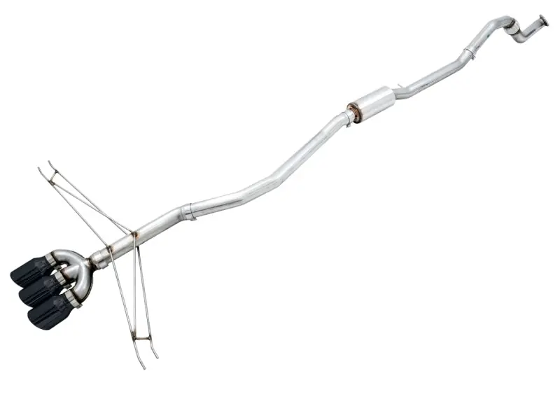 AWE Tuning 2016+ Honda Civic Si Track Edition Exhaust w/Front Pipe & Triple Diamond Black Tips (AWE3020-53010)