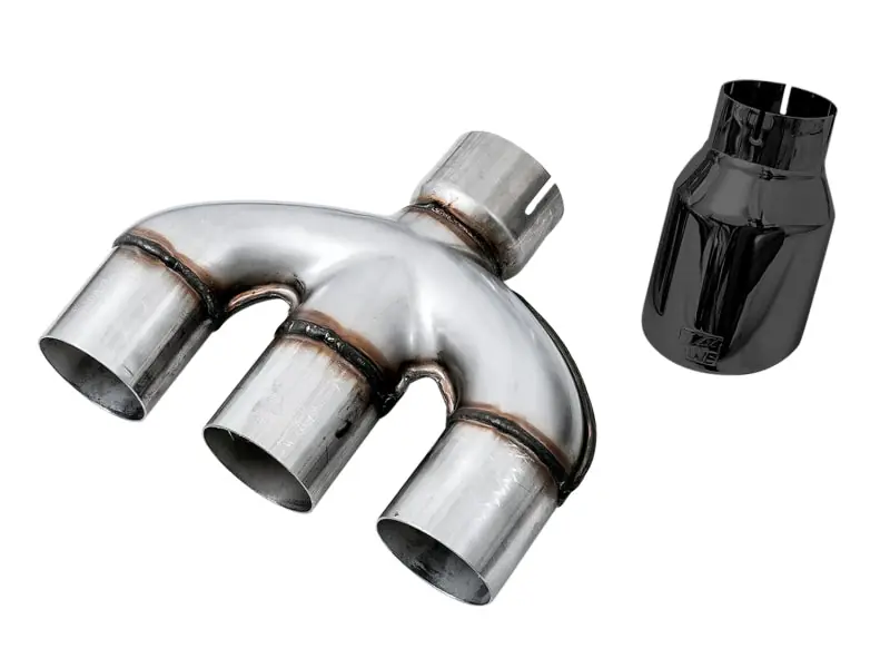 AWE Tuning Honda Civic Si 10th Gen 1.5L Turbo Dual-to-Triple Tip Conversion Kit - Diamond Black Tip (AWE3810-53020)