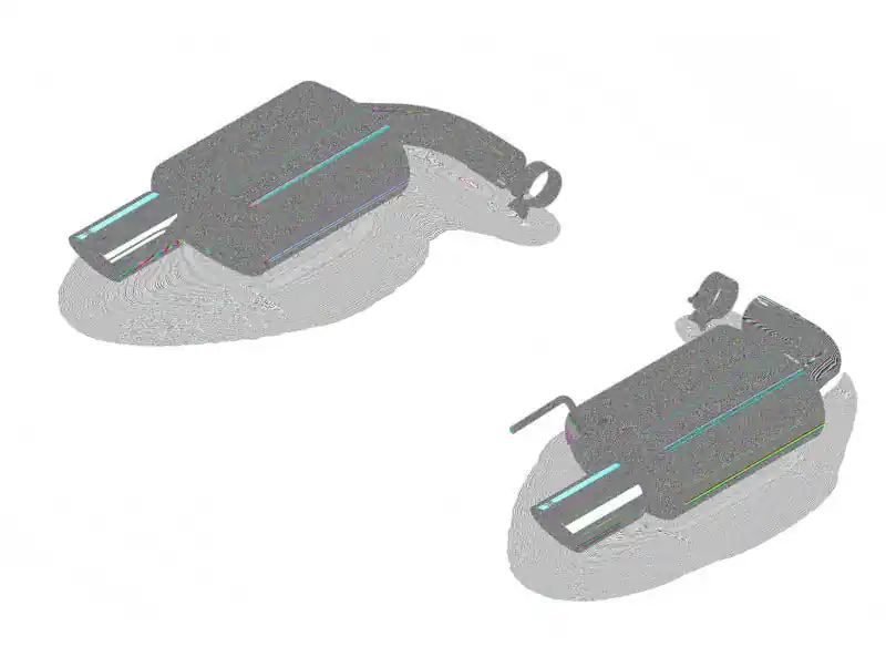Borla Atak S Rear Section 15-17 Ford Mustang GT 5.0L V8 MT/AT 2.5in pipe 4in tip (BOR11895)