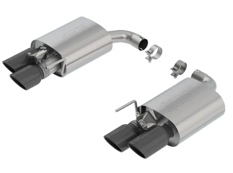 Borla 18-19 Ford Mustang GT 5.0L AT/MT 2.5in S-Type Axle Back Exhaust w/ Valves - Black Chrome Tips (BOR11951BC)
