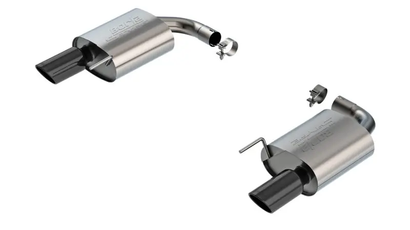 Borla 2024 Ford Mustang GT 5.0L V8 w/o Active Exhaust S-Type Axle-Back Exhaust System - Black Chrome (BOR11983BC)