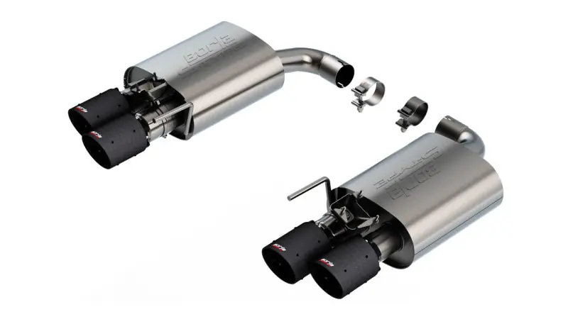 Borla 2024 Ford Mustang GT 5.0L V8 w/ Active Exhaust S-Type Axle-Back Exhaust System - Carbon Fiber (BOR11985CFBA)