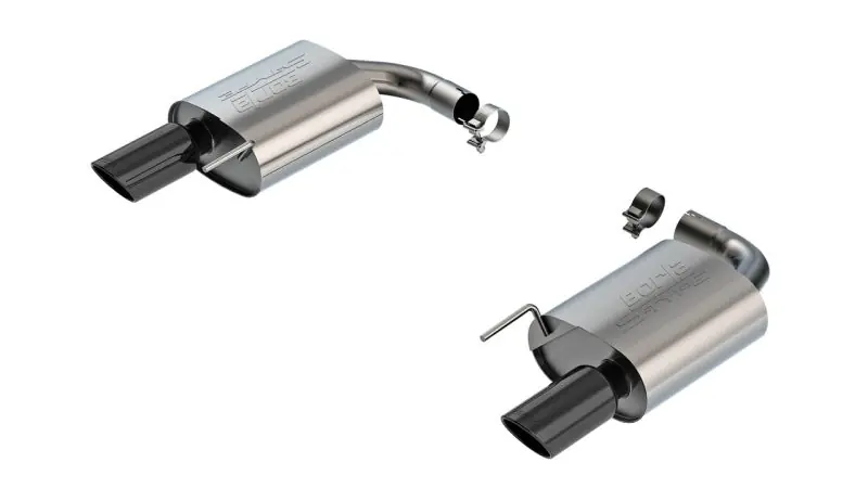 Borla 2024-2025 Ford Mustang Eco Boost 2.3L S-Type Axle Back Exhaust w/ Black Chrome Tips (BOR11986BC)