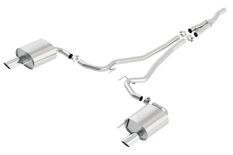 Borla Atak Cat Back 15-17 Ford Mustang 2.3L EcoBoost MT/AT 2.25in pipe 4in tip (BOR140585)