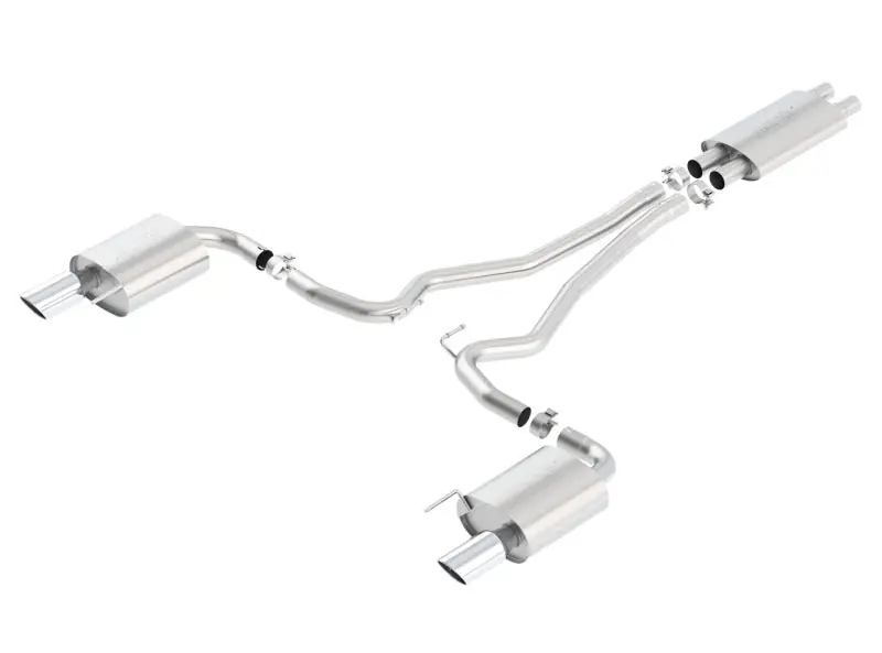 Borla Touring Cat-Back 15 Ford Mustang GT 5.0L V8 MT/AT 2.5in pipe 4in tip (BOR140589)