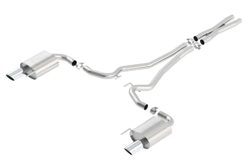 Borla Atak S Cat-Back 15-17 Ford Mustang GT 5.0L V8 MT/AT 2.5in pipe 4in tip (BOR140591)