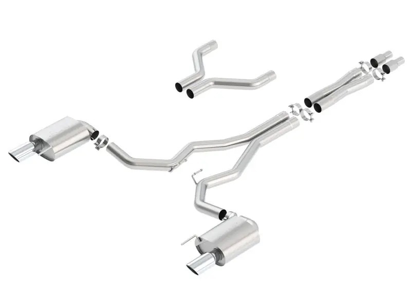 Borla S-Type Cat-Back 15-17 Ford Mustang GT 5.0L V8 MT/AT 3in pipe 4in tip (BOR140629)