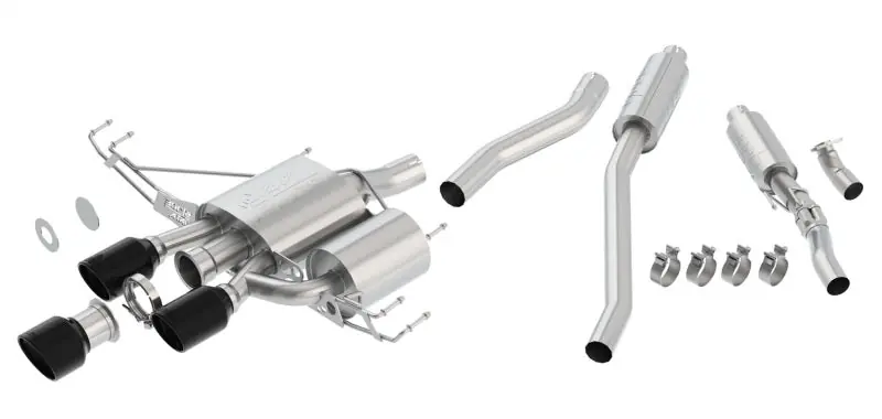 Borla 17-18 Honda Civic Type-R FK8 ATAK Cat-Back Exhaust w/ Ceramic Black Tips (BOR140738CB)