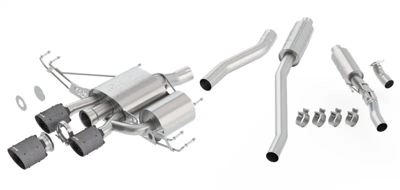 Borla 17-18 Honda Civic Type R 2.0L 2.75in Atak Adjustable Catback Exhaust (Carbon Fiber Black Tip) (BOR140738CFBA)