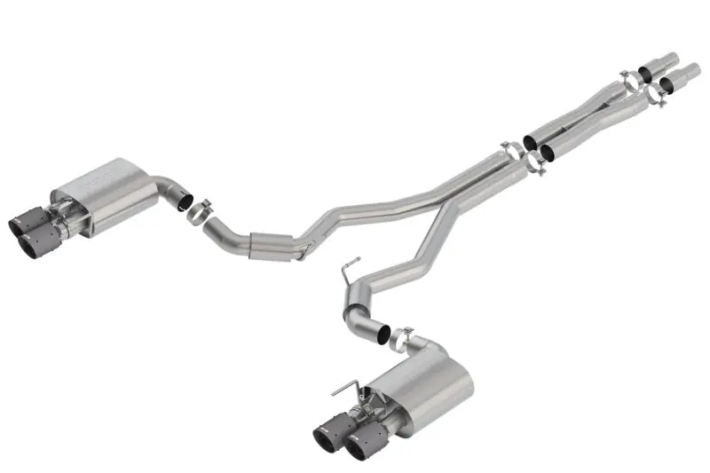 Borla 2018 Ford Mustang GT 5.0L AT/MT 3in S-Type Catback Exhaust w/ Valves (Carbon Fiber Black Tip) (BOR140742CFBA)