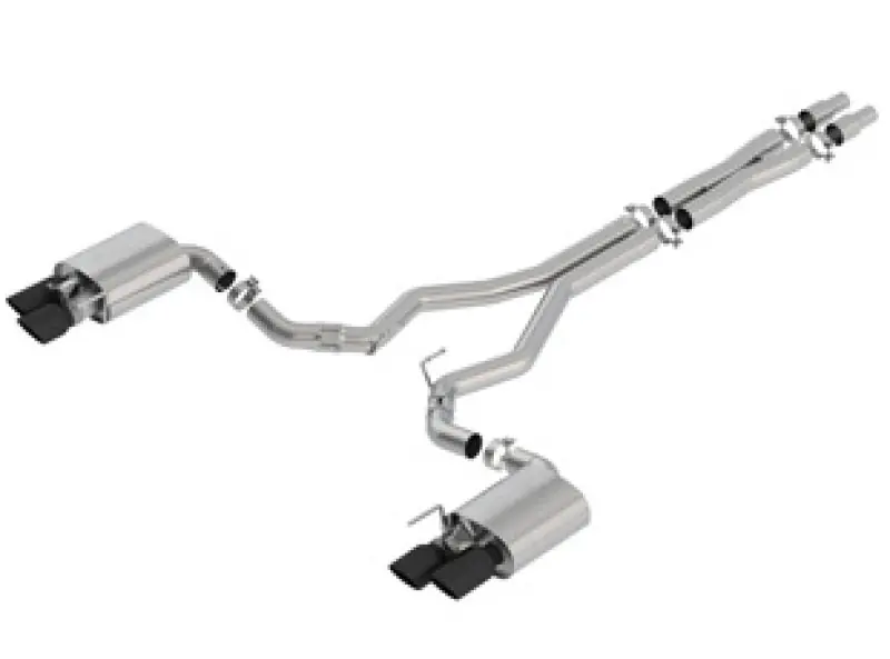 Borla 2018 Ford Mustang GT 5.0L AT/MT 3in ATAK Catback Exhaust Black Chrome Tips w/ Valves (BOR140743BC)
