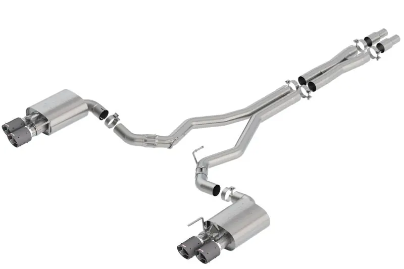 Borla 2018 Ford Mustang GT 5.0L AT/MT 3in Atak Catback Exhaust w/ Valves (Carbon Fiber Tip) (BOR140743CF)