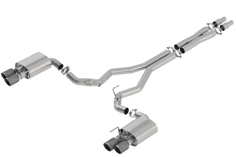 Borla 2018 Ford Mustang GT 5.0L AT/MT 3in Atak Catback Exhaust w/ Valves (Carbon Fiber Black Tip) (BOR140743CFBA)