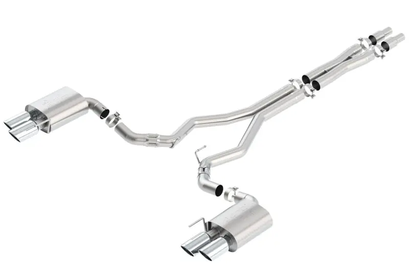 Borla 2018 Ford Mustang GT 5.0L AT/MT (w/o Valves) ATAK 3in Cat-Back Exhaust w/Polished Tips (BOR140746)