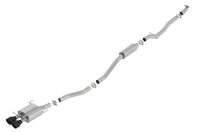 Borla 17-19 Honda Civic SI 1.5L Turbo MT S-Type 2.75in Cat-Back Exhaust Ceramic Black Tip (BOR140777CB)