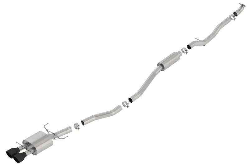 Borla 17-19 Honda Civic SI Sedan 1.5L Turbo MT FWD 4DR Catback S-TYPE w/ Ceramic Black Tips (BOR140803CB)