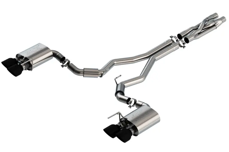 Borla 2020 Ford GT500 5.2L AT 3in ATAK CatBack Exhaust w/ Black Chrome Tips (BOR140837BC)