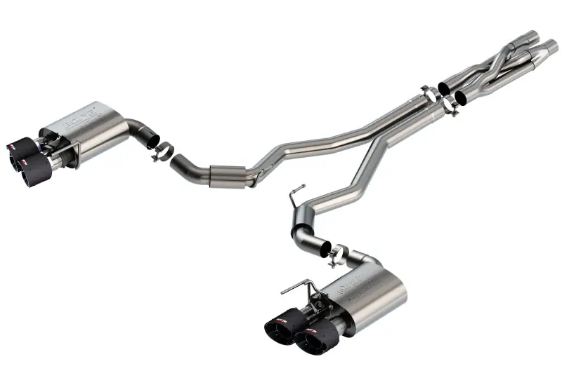 Borla 2020 Ford GT500 5.2L AT 3in ATAK CatBack Exhaust w/ Carbon Fiber Tips (BOR140837CF)