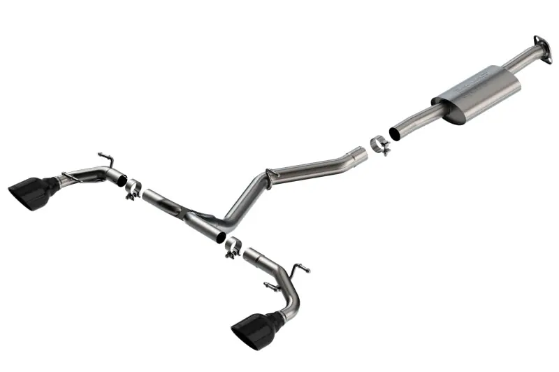 Borla 22-23 Subaru BRZ/Toyota GR86 2.4L RWD AT/MT S-Type Catback Exhaust - Black Chrome Tips (BOR140909BC)