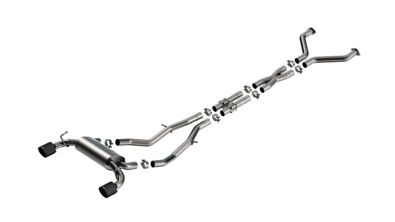 Borla 23-24 Nissan Z 2.5in S-Type Cat Back Exhaust 4.5in Tip - Carbon Fiber Black Anodized (BOR140929CFBA)