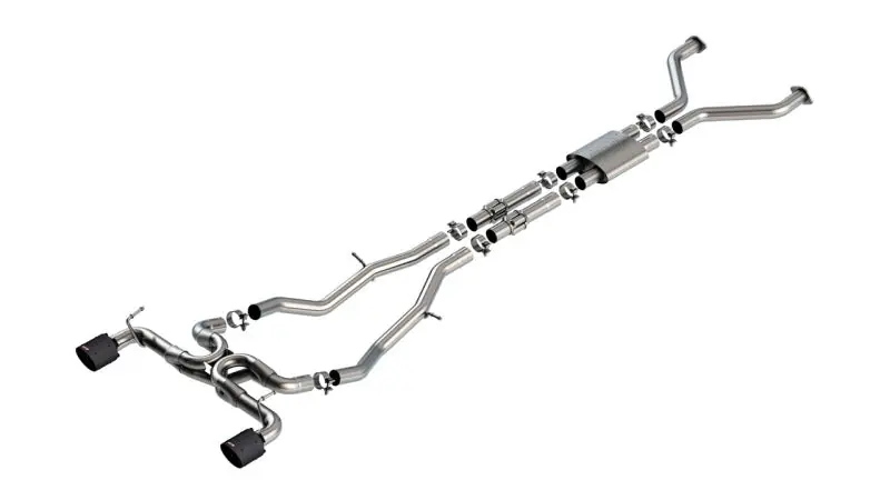 Borla 22-24 Nissan Z 2.5in ATAK Cat Back Exhaust 4.5in Tip - Carbon Fiber Black Anodized (BOR140930CFBA)