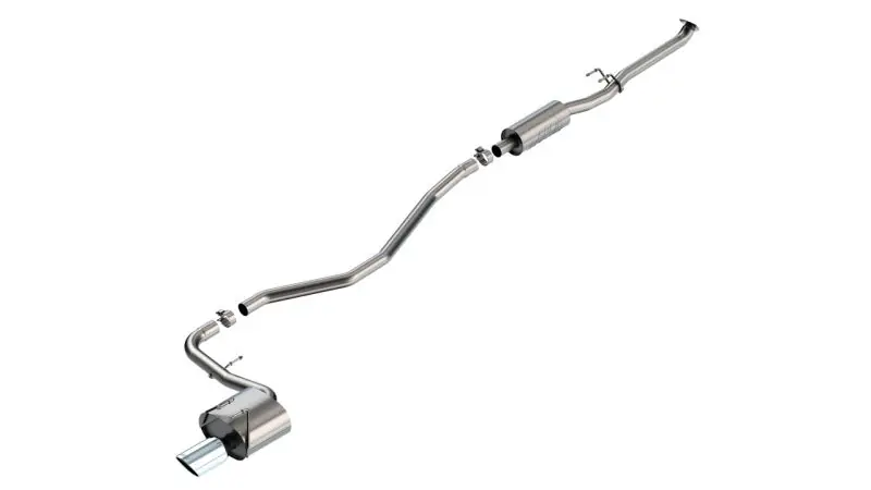 Borla 22-24 Honda Civic Sport 2.25in S-Type Cat Back 4in Tip - Bright Chrome (BOR140941)