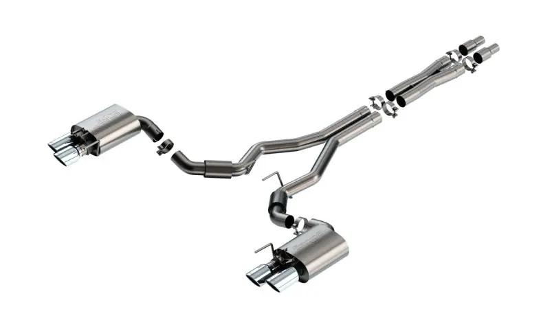 Borla 2024 Ford Mustang GT 5.0L V8 w/ Active Exhaust S-Type Cat-Back Exhaust System (BOR140962)