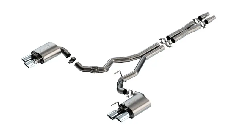 Borla 2024 Ford Mustang GT 5.0L V8 w/ Active Exhaust ATAK Cat-Back Exhaust System (BOR140963)