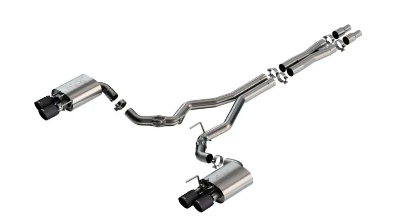 Borla 2024 Ford Mustang GT 5.0L V8 w/ Active Exhaust ATAK Cat-Back Exhaust System - Carbon Fiber (BOR140963CFBA)