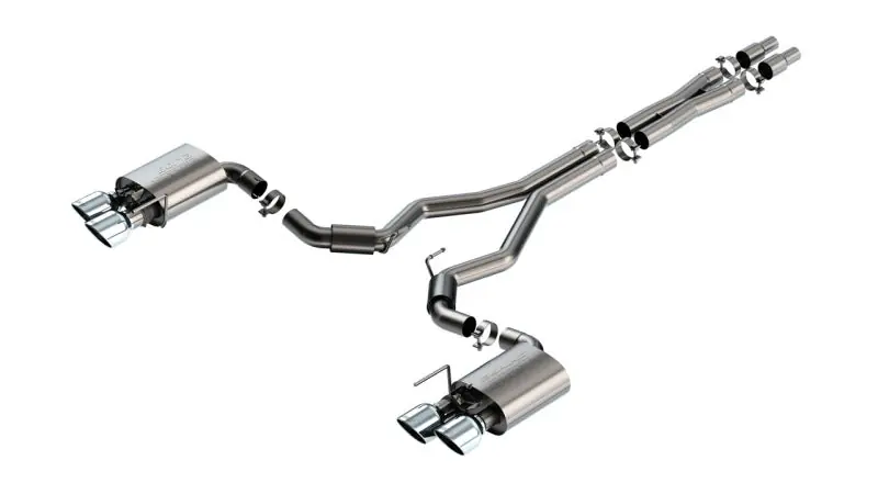 Borla 2024 Ford Mustang Dark Horse 5.0L V8 w/ Active Exhaust S-Type Cat-Back Exhaust System (BOR140964)