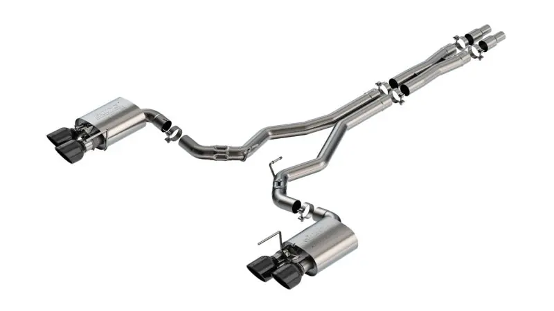 Borla 2024 Ford Mustang Dark Horse 5.0L V8 w/Active Exhaust ATAK Cat-Back Exhaust System - BC Tips (BOR140965BC)