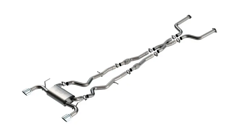 Borla 16-24 Infiniti Q50 (Auto V6) S Type Cat Back - Chrome Tip (BOR140977)