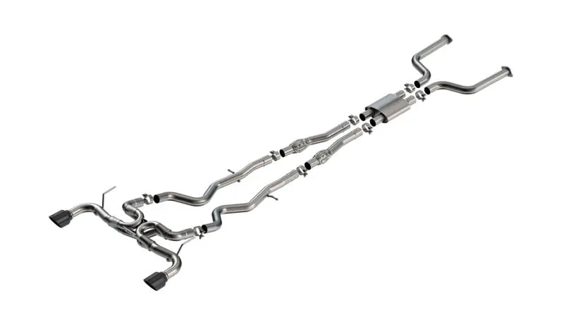 Borla 16-24 Infiniti Q50 (Auto V6) ATAK Cat Back - 4.5in Black Chrome Tip (BOR140978BC)