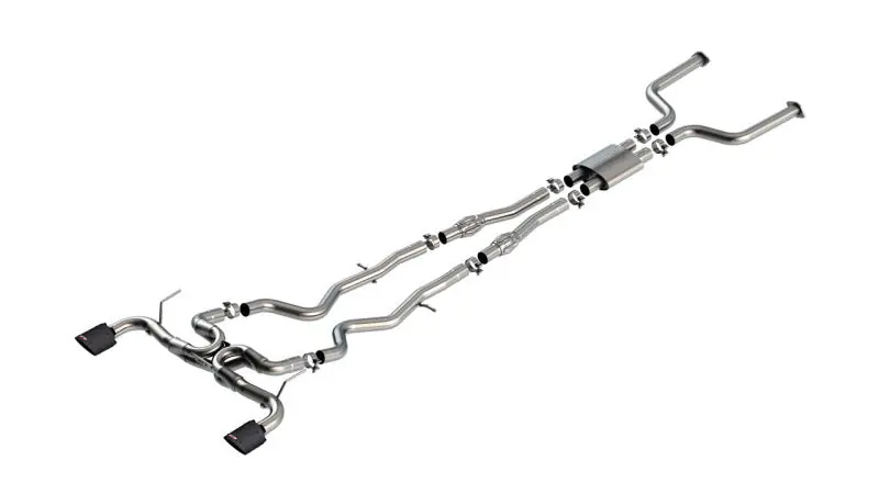Borla 16-24 Infiniti Q50 (Auto V6) ATAK Cat Back - 4.5in Carbon Fiber Black Anodized Tip (BOR140978CFBA)