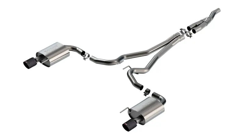 Borla 2024 Ford Mustang 2.3L Ecoboost 2.50 S-TYPE CFBA Catback Exhaust - Non-Active (BOR140979CFBA)