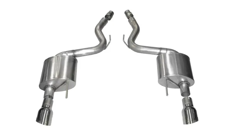 Corsa 2015-2017 Ford Mustang GT 5.0 3in Axle Back Exhaust Polish Dual 4.5in Tip Sport (COR14326)