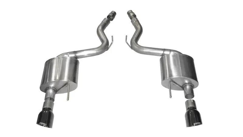 Corsa 2015-2017 Ford Mustang GT 5.0 3in Axle Back Exhaust Black Dual 4.5in Tip Sport (COR14326BLK)
