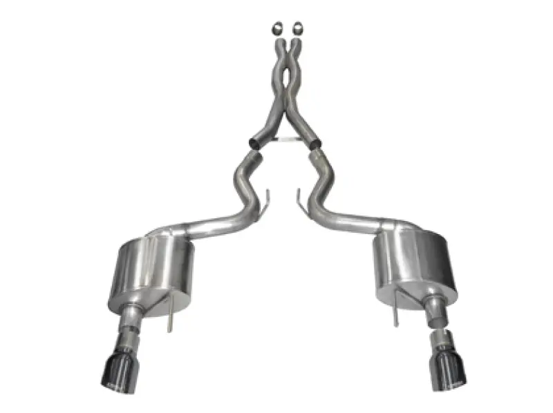 Corsa 15-17 Ford Mustang GT Coupe 5.0L 3in Xtreme Cat-Back Exhaust Dual Rear Exit w/ Gun Metal Tips (COR14328GNM)
