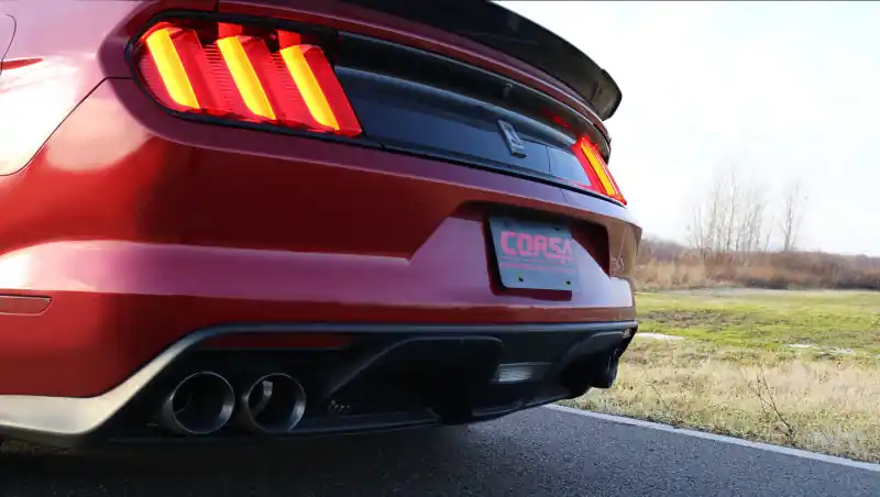 Corsa 2015-2020 Ford Mustang GT350 3in Double X Pipe Exhaust (COR14347)