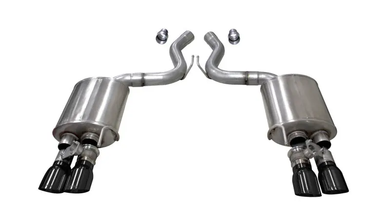 Corsa 2018-2023 Ford Mustang GT Fastback 5.0L 3in Sport Axle-Back Exhaust w/ 4in Black Tips (COR21002BLK)