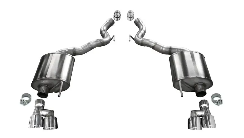 Corsa 2018-2023 Ford Mustang GT Convertible Sport Axle-Back Exhaust w/ 4in Tips (COR21050)