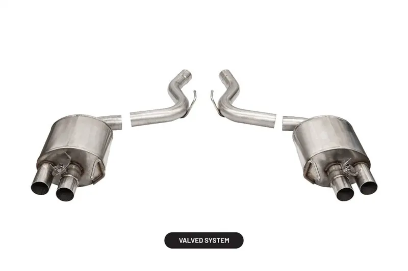 Corsa 2015-2020 Ford Mustang GT350/R 5.2L V8 Dual Rear Axle-Back- Stainless Dual Rear Exit (COR21098)